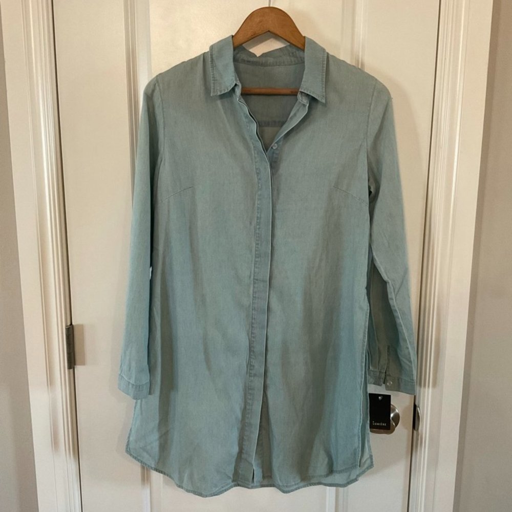 NWOT Long Sleeve Chambray Top